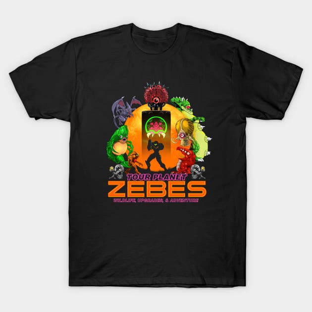 Tour Planet Zebes - Metroid T-Shirt by CoolDojoBro